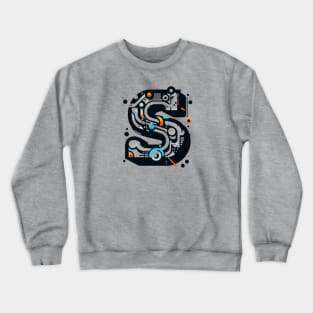 Letter S design graffity style Crewneck Sweatshirt